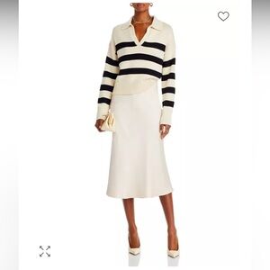 Aqua Champaign midi slip Skirt Cocktail size xs